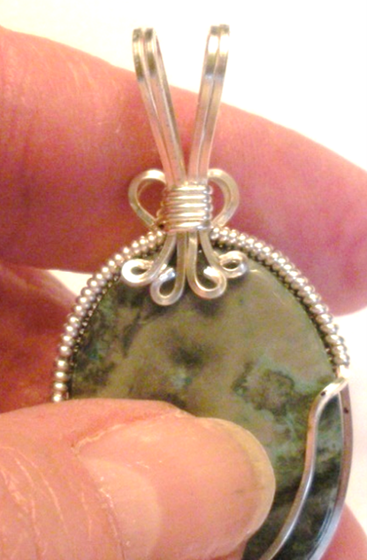 Judy Larson's Sweetheart Pendant - , Classic Wire Jewelry, Wire Wrapping, Wrapping, Wire Wrapping Jewelry, trim the wires